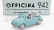 Officina-942 Fiat 600 Maggiolina Carrozzeria Francis Lombardi Cabriolet Open 1958 1:76 Světle Modrá