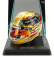 Spark-model Bell helmet Casco Helmet F1 Lewis Hamilton World Champion Team Amg Petronas W08 N 44 Winner Mexico Gp 2017 1:5 Žlutá