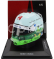 Spark-model Bell helmet F1  Casco Helmet Alfa Romeo C43 Team Stake N 24 Canada Gp 2023 Guanyu Zhou 1:5 Bílá Zelená