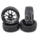 Spec T CS Wheel Offset 3 Black w/Tire 4ks pro 1/10 Silniční