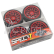 Spec T LS Wheel Offset 3 Red w/Tire 4ks pro 1/10 Silniční