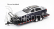 Truescale Accessories Carrello Trasporto Auto 2-assi - Car Transporter Trailer - Car Not Included 1:64 Black