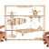 Ugears 2.5D dřevěné mechanické puzzle Stíhací letadlo