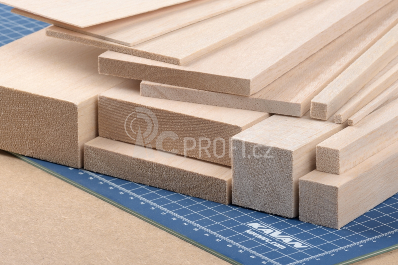 100x10cm Balsa 0,8 mm standard