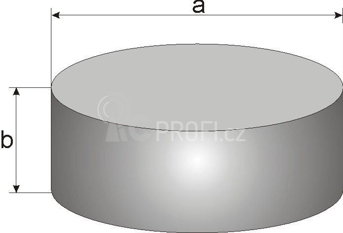 1227395 Magnet neodym kulatý 12x3mm s otvorem 4mm