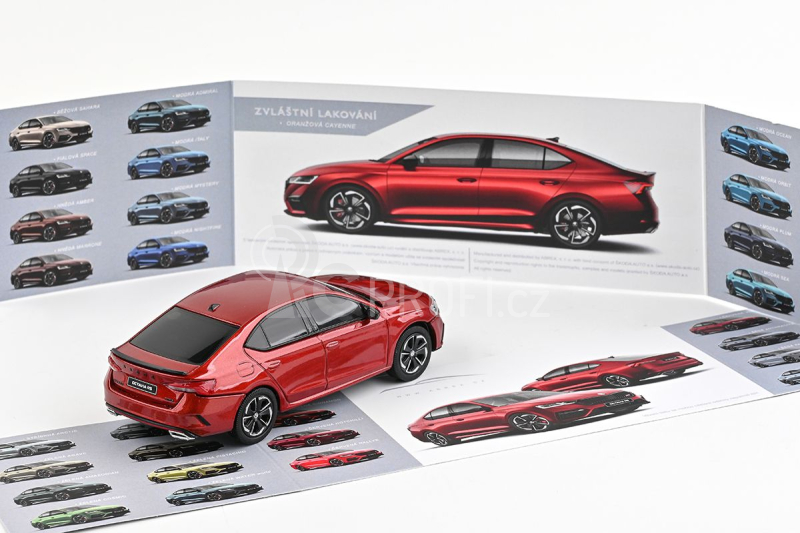 Abrex Škoda Octavia IV RS (2020) 1:43 - Oranžová Cayenne Metalíza