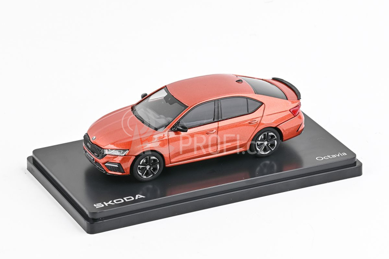 Abrex Škoda Octavia IV RS (2020) 1:43 - Oranžová Tangerine Metalíza