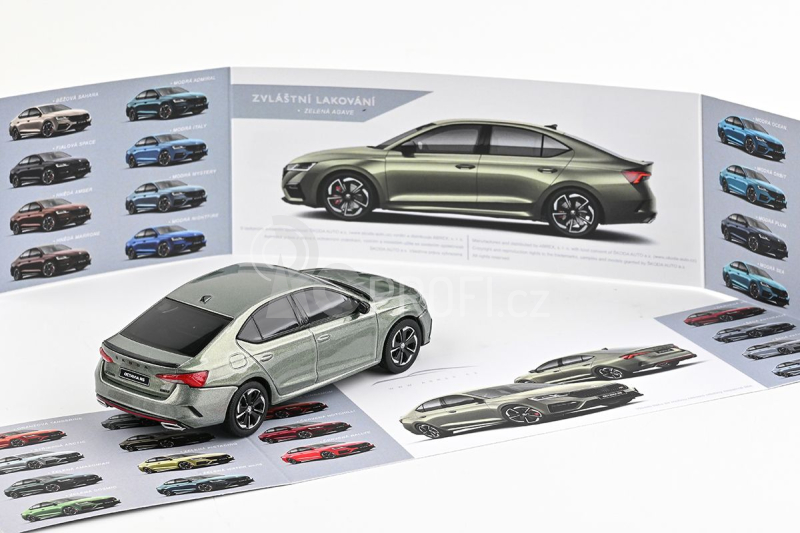 Abrex Škoda Octavia IV RS (2020) 1:43 - Zelená Agave Metalíza