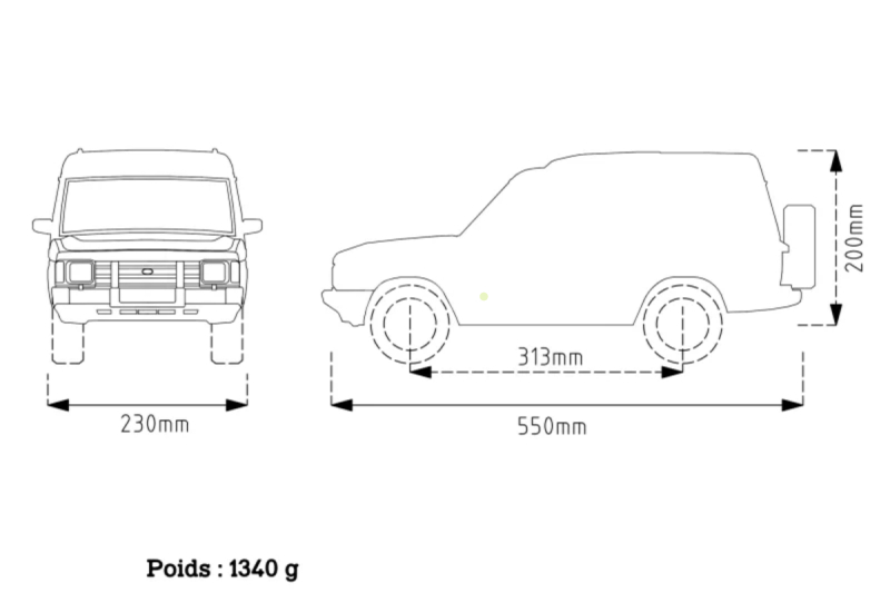 ABS karoserie DISCO 313 mm