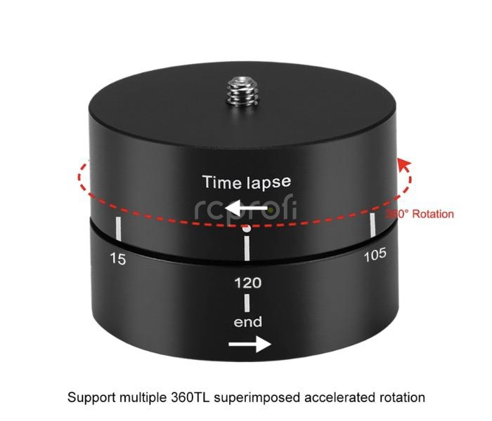Adaptér pro otáčení o 360 stupňů se 120 minutovým časosběrem
