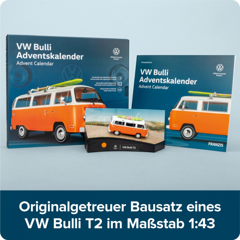 Adventní kalendář VW Bulli T2 1:43, oranžová