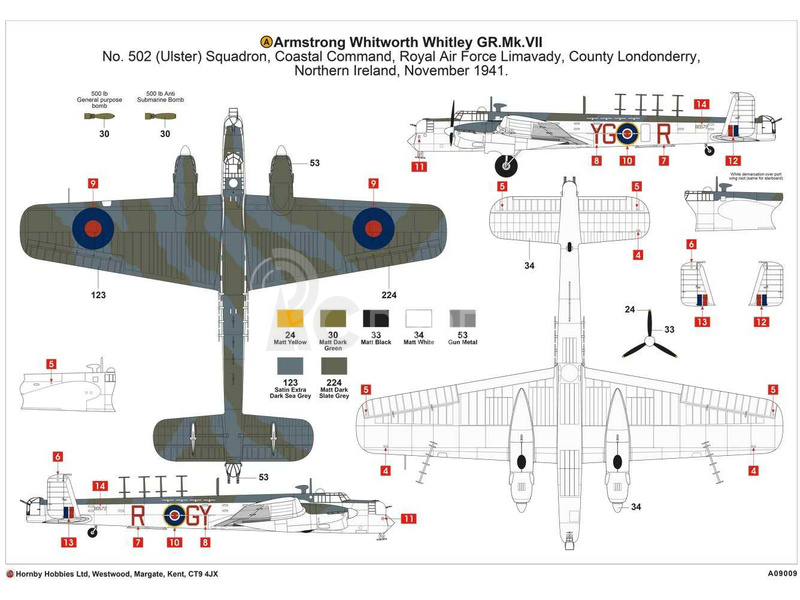 Airfix Armstrong Whitworth Whitley GR.Mk.VII (1:72)