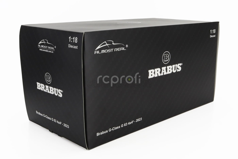 Almost-real Mercedes benz G-class G63 Amg Brabus Biturbo 2023 1:18 Diamantově Bílá