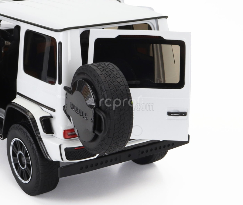 Almost-real Mercedes benz G-class G63 Amg Brabus Biturbo 2023 1:18 Diamantově Bílá