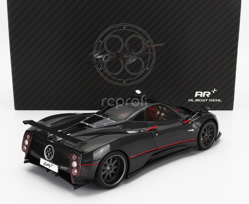 Almost-real Pagani Zonda F 2005 1:18 Černý Lesklý Karbon