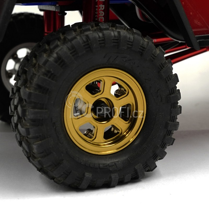 Aluminium CNC 6 Spoke Beadlock pro Traxxas TRX-4M, 4ks, zlaté