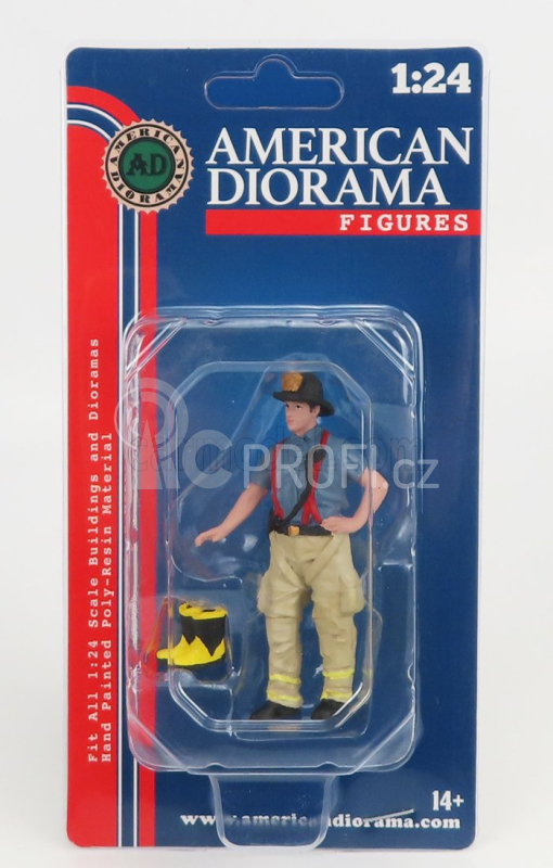 American diorama Figures Firefighters - Getting Ready 1:24 Modrá Bílá