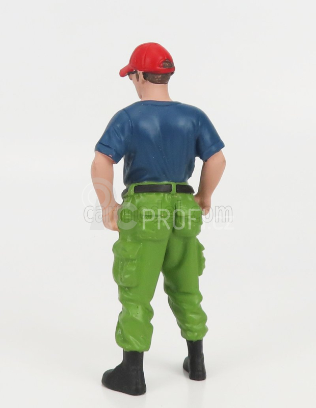 American diorama Figures Firefighters - Off Duty 1:18 Modrá Zelená