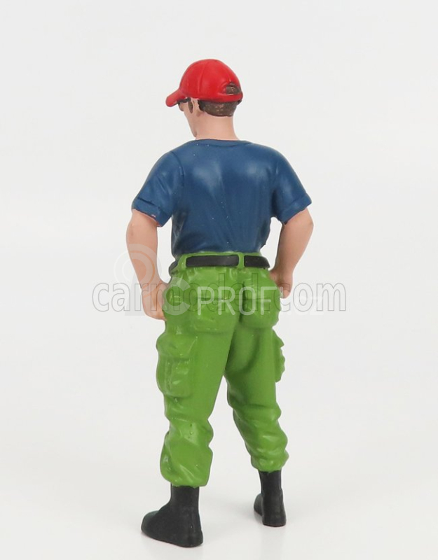 American diorama Figures Firefighters - Off Duty 1:24 Modrá Zelená