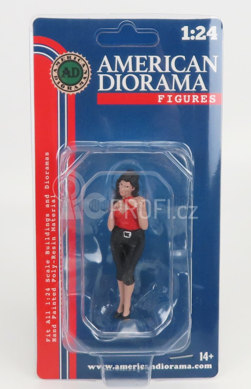 American diorama Figures Pin-up - Peggy 1:24 Červená Černá