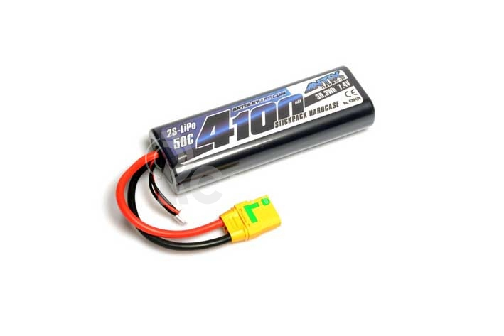 ANTIX by LRP 4100mAh - 7.4V - 50C LiPo Car Stickpack Hardcase - XT90 konektor