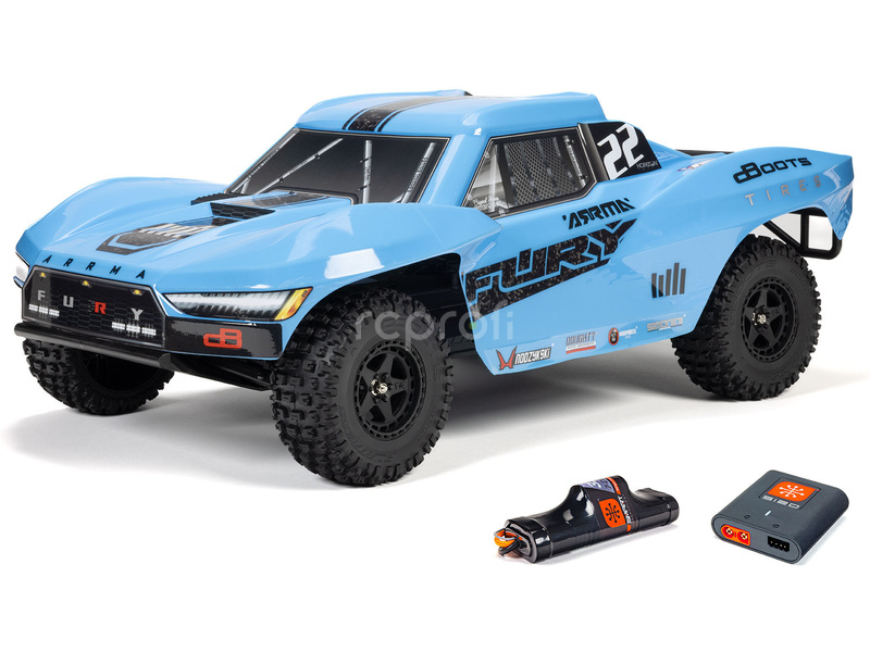 RC auto Arrma Fury Mega 550 1:10 RTR, červená