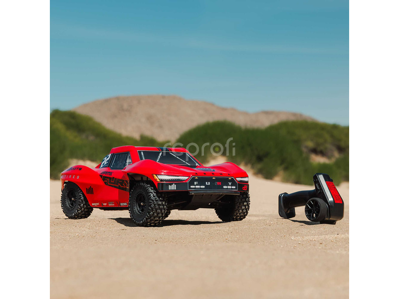 RC auto Arrma Fury Mega 550 1:10 RTR, červená