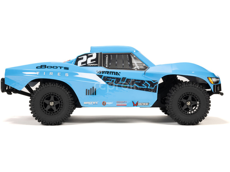 RC auto Arrma Fury Mega 550 1:10 RTR, modrá