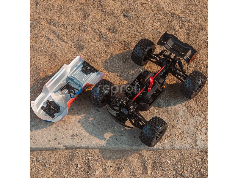 Arrma Kraton 6S V6 BLX 1:8 4WD RTR modrá/oranžová