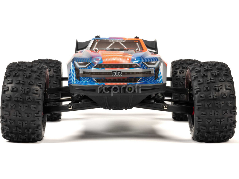 Arrma Kraton 6S V6 BLX 1:8 4WD RTR modrá/oranžová