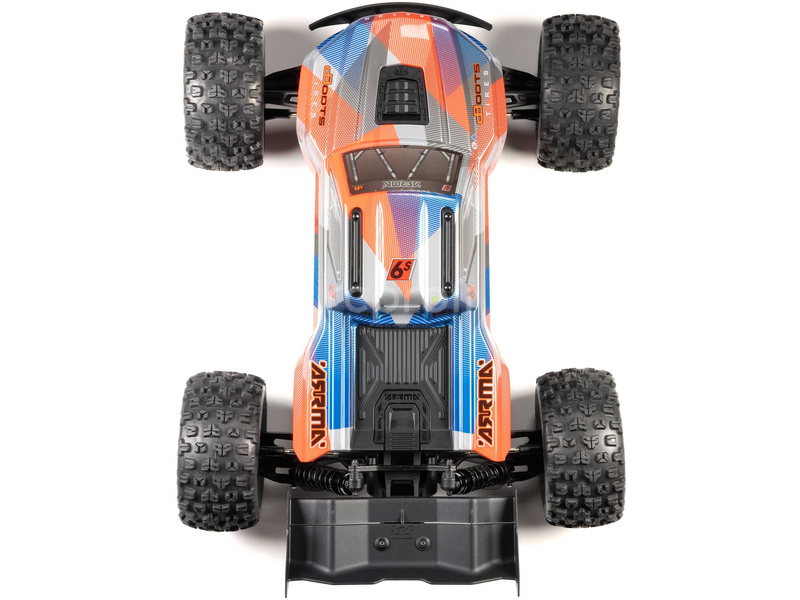 Arrma Kraton 6S V6 BLX 1:8 4WD RTR modrá/růžová