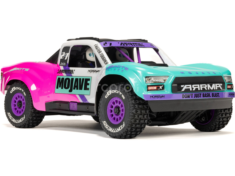 RC auto Arrma Mojave Grom 223S BLX 1:18 4WD RTR, tyrkysová