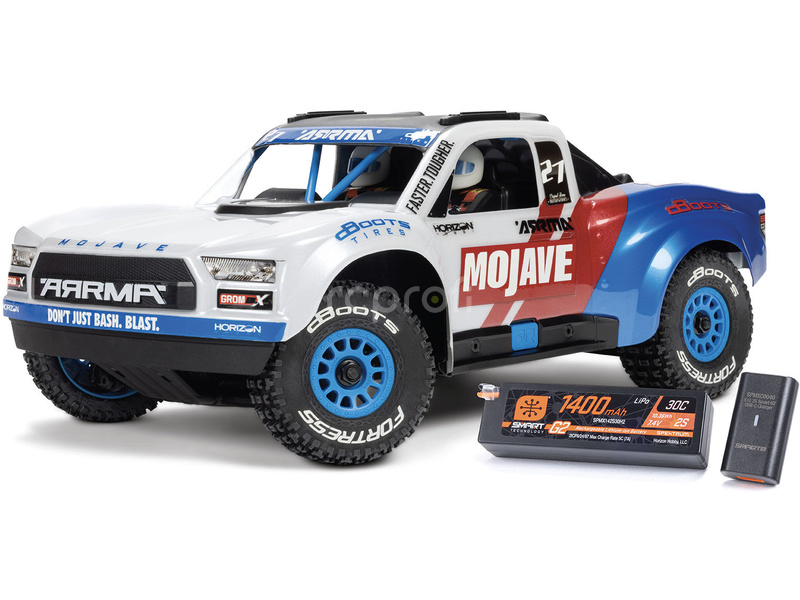 RC auto Arrma Mojave Grom 223S BLX 1:18 4WD RTR, tyrkysová