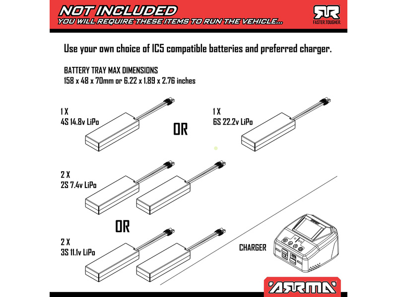 RC auto Arrma Notorious 6S V6 BLX 1:8 4WD RTR, modrá