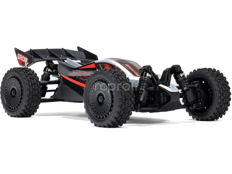 RC auto Arrma Typhon Grom 223S BLX 1:18 4WD RTR Basic, stříbrná