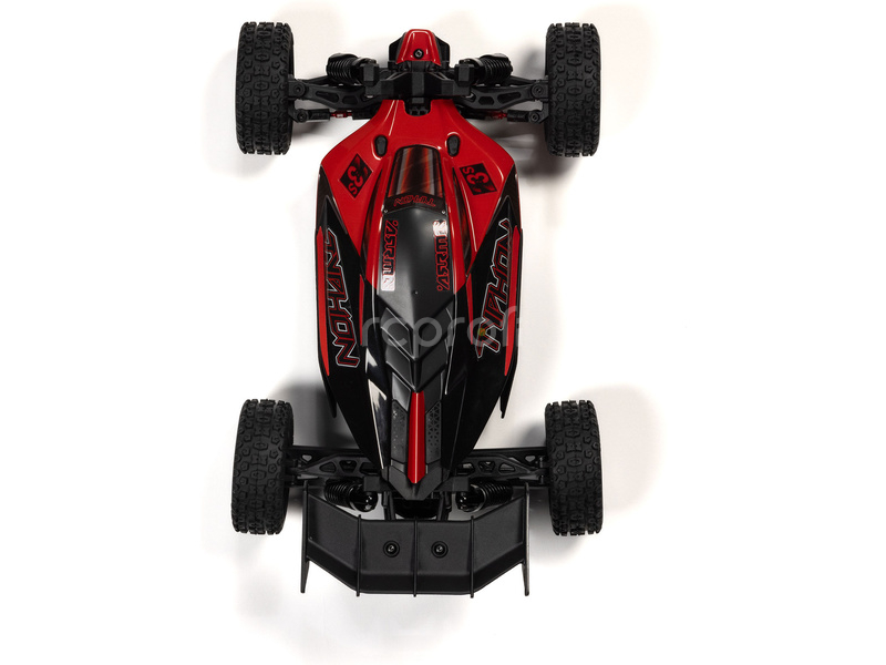 RC auto Arrma Typhon Grom 223S BLX 1:18 4WD RTR, červená