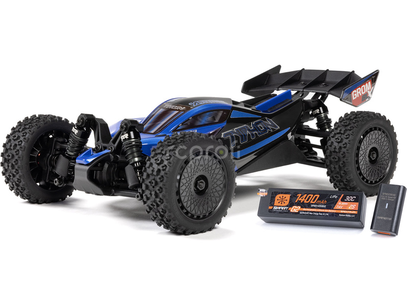 RC auto Arrma Typhon Grom 223S BLX 1:18 4WD RTR, červená