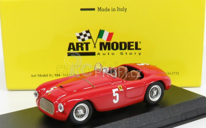 Art-model Ferrari 166mm Barchetta Ch.0010 N 5 1:43, červená