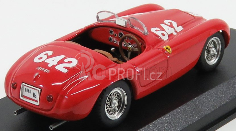 Art-model Ferrari 166mm Barchetta Ch.0010 N 642 Mille Miglia 1949 Taruffi - Nicolini 1:43 Red