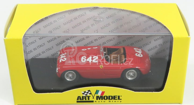 Art-model Ferrari 166mm Barchetta Ch.0010 N 642 Mille Miglia 1949 Taruffi - Nicolini 1:43 Red