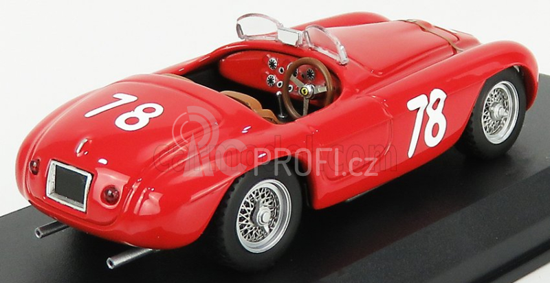 Art-model Ferrari 166mm Barchetta Ch.0034 N 78 2nd Coppa D'oro Di Sicilia 1951 P.marzotto 1:43 Red