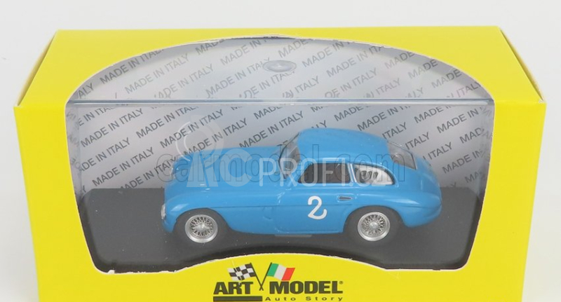 Art-model Ferrari 166mm Berlinetta Ch.0042 N 2 4th Circuito Do Porto 1950 Y.simon 1:43 Blue