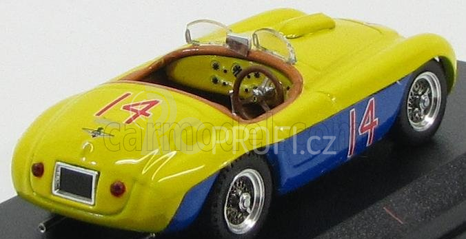 Art-model Ferrari 166mm Spider N 14 Winner Mar De Plata 1950 C.menditeguy 1:43 Žlutá Modrá