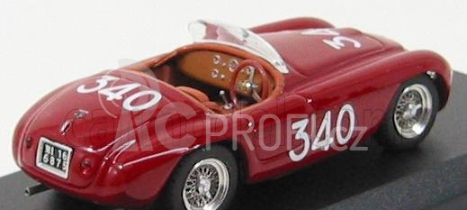 Art-model Ferrari 166mm Spider N 340 Mille Miglia 1951 Castellotti - Rota 1:43 Red