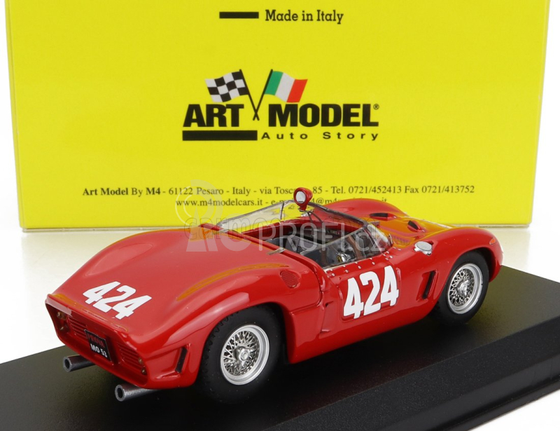 Art-model Ferrari 196 Sp S/n 0804 N 424 Winner Rally Trento-bondone 1962 L.scarfiotti 1:43 Red