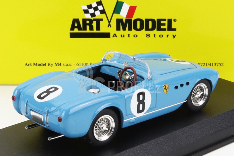 Art-model Ferrari 225 Spider N 8 Sebring 1953 P.hill - B.spear 1:43 Světle Modrá