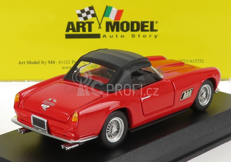 Art-model Ferrari 250 Lwb California Long Nose Spider Closed 1960 1:43 Červená Černá