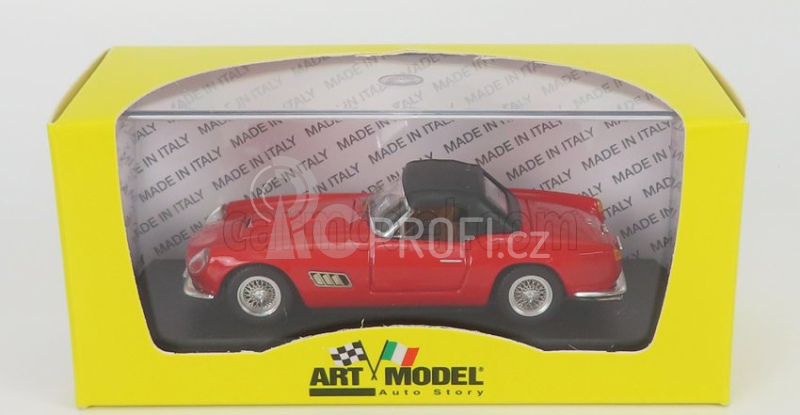 Art-model Ferrari 250 Lwb California Long Nose Spider Closed 1960 1:43 Červená Černá