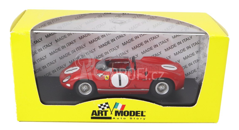 Art-model Ferrari 250p Spider N 1 Bridgehampton 1963 P.rodriguez 1:43 Red