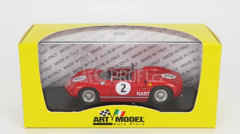 Art-model Ferrari 275p Nart Ch.0812 Spider N 2 Canada Gp 1964 W.hansgen 1:43 Red